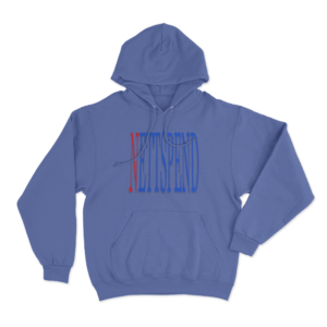 NETTSPEND Red Blue Hoodie Blue