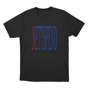 NETTSPEND Red Blue T Shirt Black