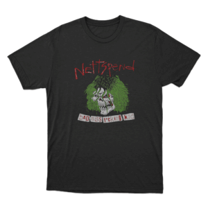 Nettspend Green Skull Art T Shirt Black