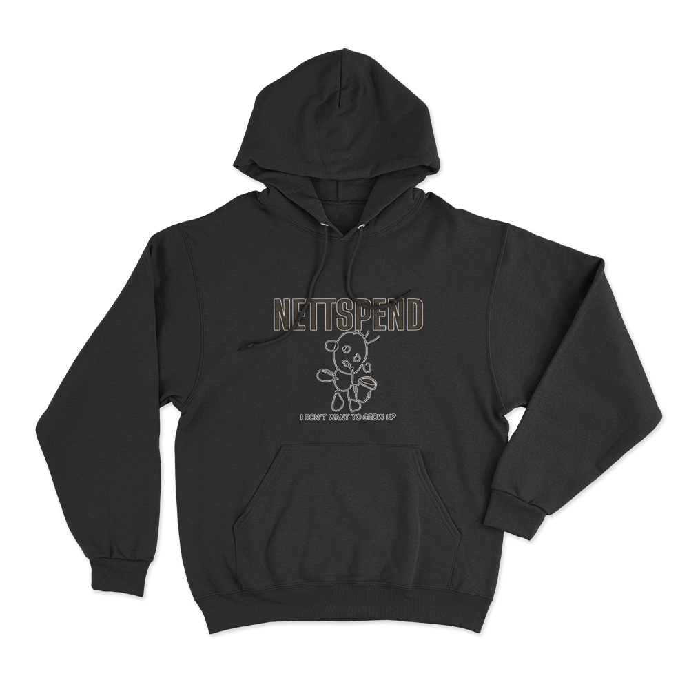 Nettspend I Dont Want to Grow Up Hoodie Black Nettspend I Dont Want to Grow Up Hoodie Black